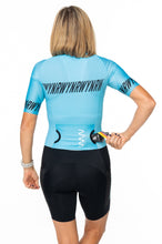WOMEN'S - WYNR 2024 Blue Hi Velocity X Sleeved Triathlon Suit
