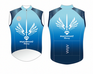 Braveheart Racing premium cycling gilet - unisex