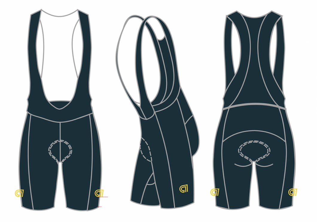 APS velocity 2.0 cycling bib shorts - men's