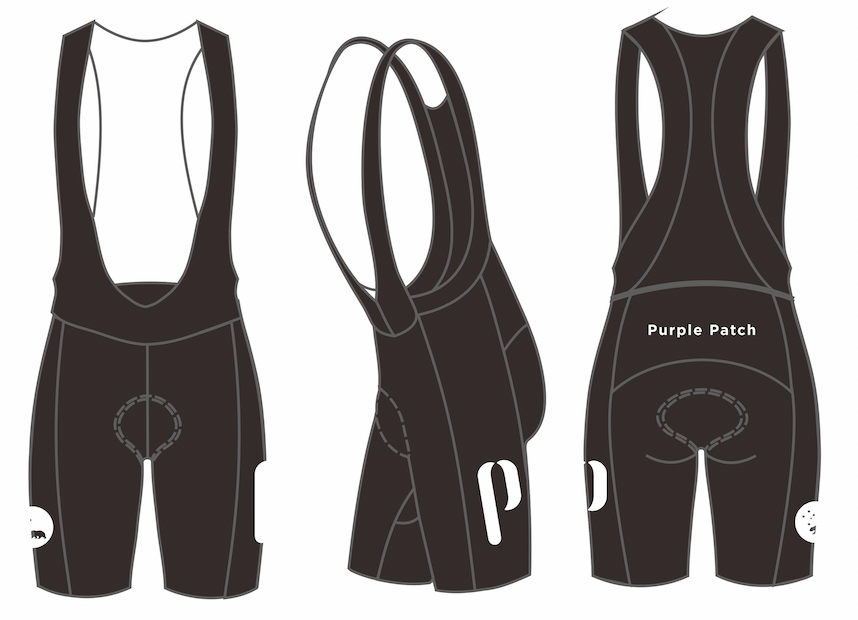 Purple Patch 2024 velocity 2.0 bib shorts - women's