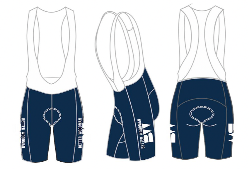 Better Woodman 2025 Velocity 2.0 cycling bib shorts - men's