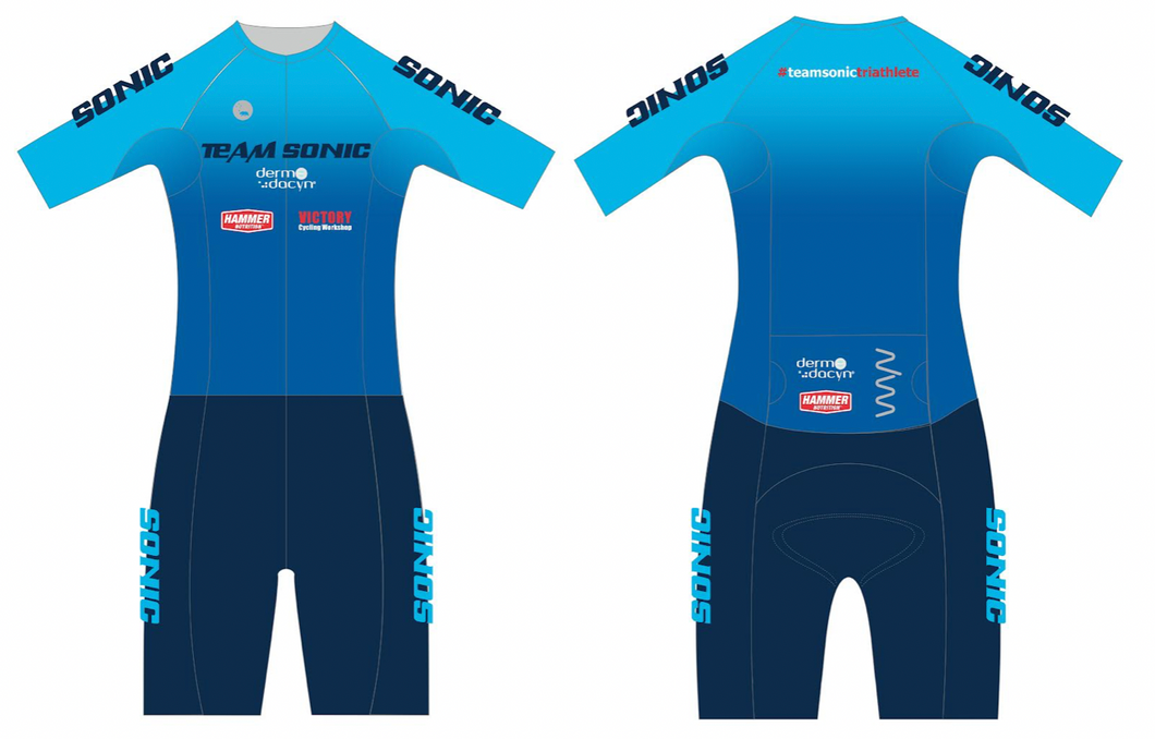 Team Sonic LUCEO+ Aero Sleeved Triathlon Suit - Women's