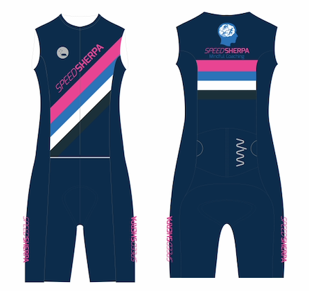 Speed Sherpa 2025 - sleeveless tri suit - women's - navy