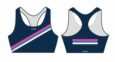 Speed Sherpa 2025 - racerback bra - navy
