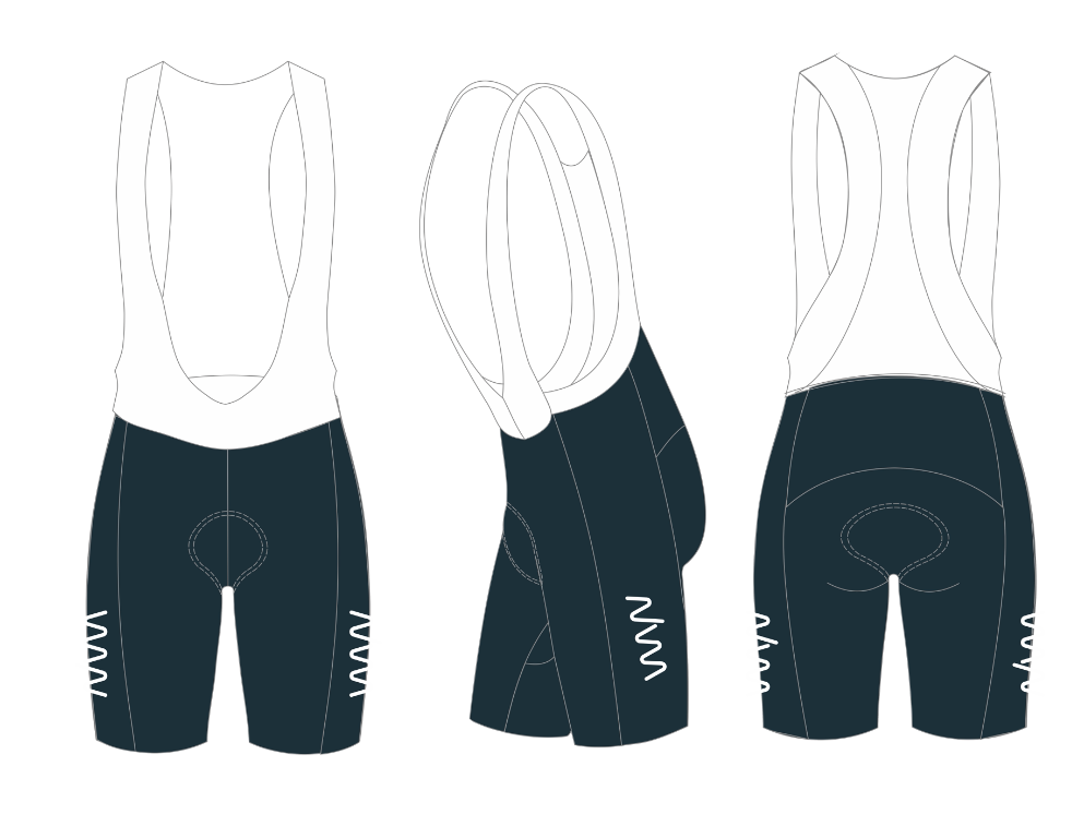 Tri Hawks 2024: Velocity 2.0 Cycling Bib Shorts - Men's