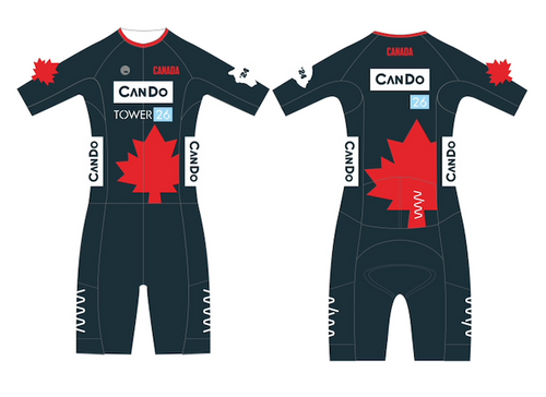 Canada Hi Velocity X Sleeved Triathlon Suit - Men's (Black)