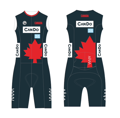 Canada Velocity+ Sleeveless Tri Suit - Men's (Black)
