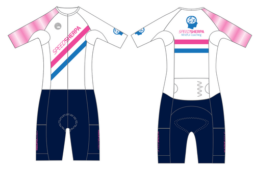Speed Sherpa 2025 - Hi Velocity X Sleeved Triathlon Suit - women's - white