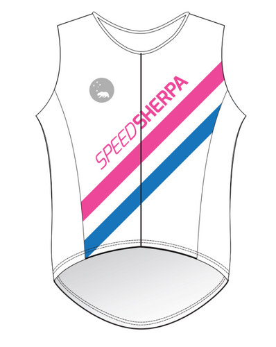 Speed Sherpa 2025 - sleeveless tri top - women's - white