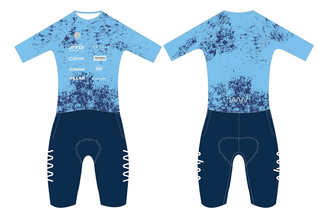 Matt Ralphs: CdA Aero Triathlon Suit - men's - blue
