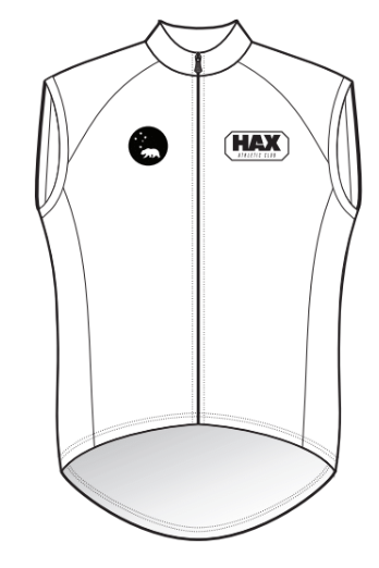 HAX 2025: Premium Cycling Gilet - Unisex - White