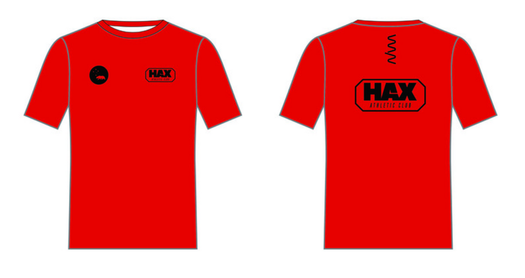 HAX 2025: Running Tech Tee - Men's - Red
