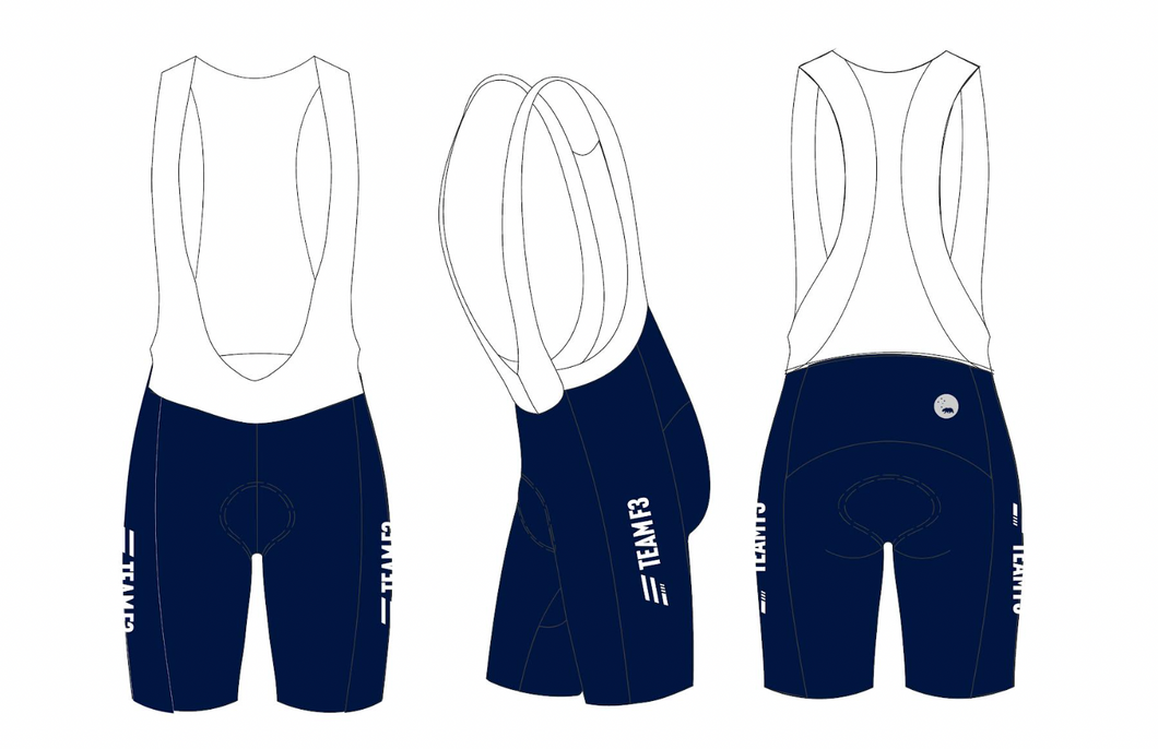 Team F3 2025: Velocity 3.0 Cycling Bib Shorts - Men's