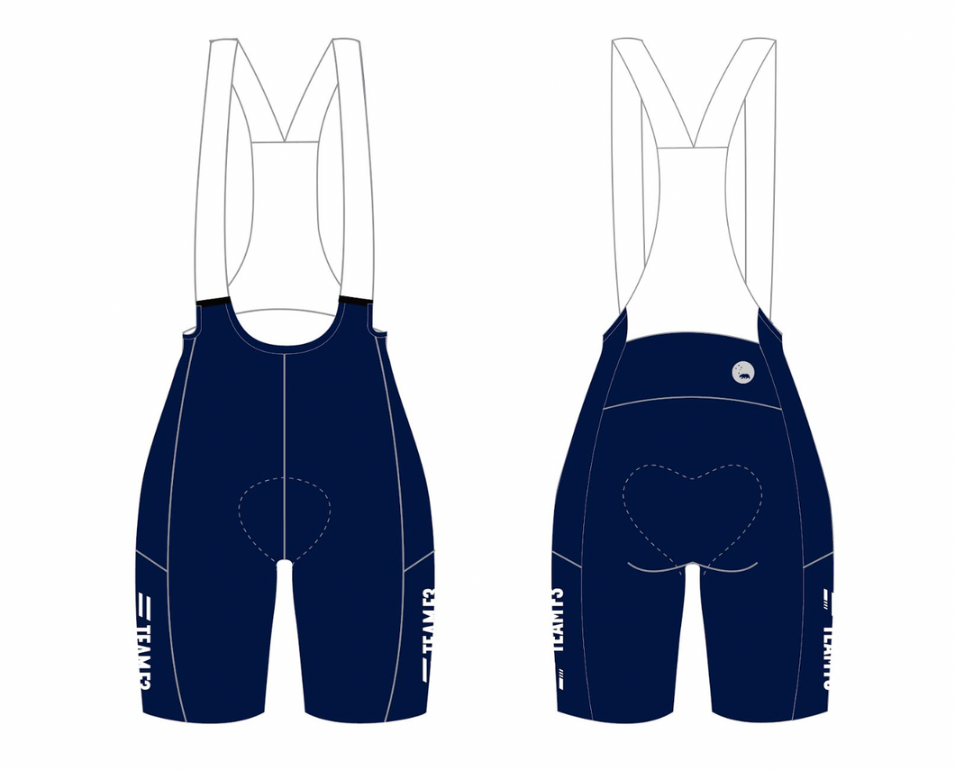 Team F3 2025:  Pannier Cycling Bib Shorts 2.0 - Men's