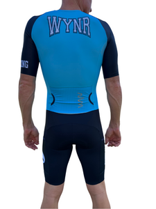 MEN'S - WYNR 2023 Electric Blue Hi Velocity X sleeved triathlon suit