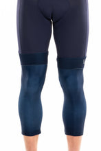 men's navy knee warmers