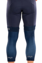 men's navy knee warmers