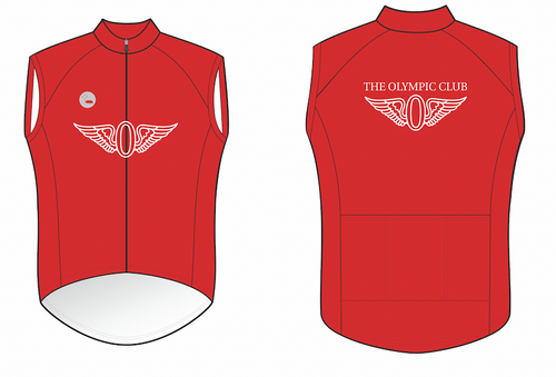 olympic club 2024 premium cycling gilet - unisex