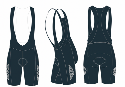 olympic club 2024 velocity cycling bib shorts - men's