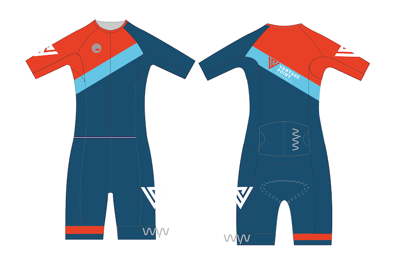 MENS - Vantage Point Endurance aero+ sleeved tri suit